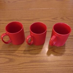 Red coffee cups